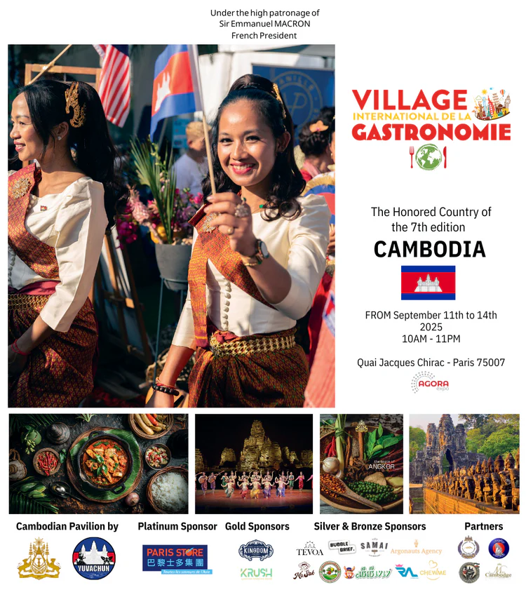 Découvrez le Village International de la Gastronomie à Paris – Cambodge à l’honneur!